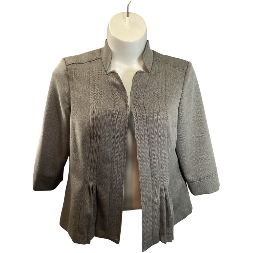 Perceptions Gray Women's Blazer, Plus Size 18